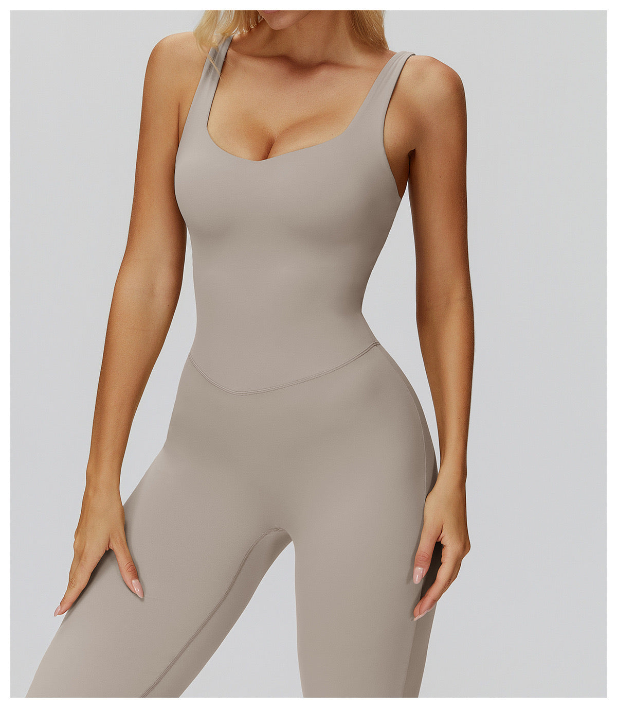 Cross-Back Wide-Leg Jumpsuit