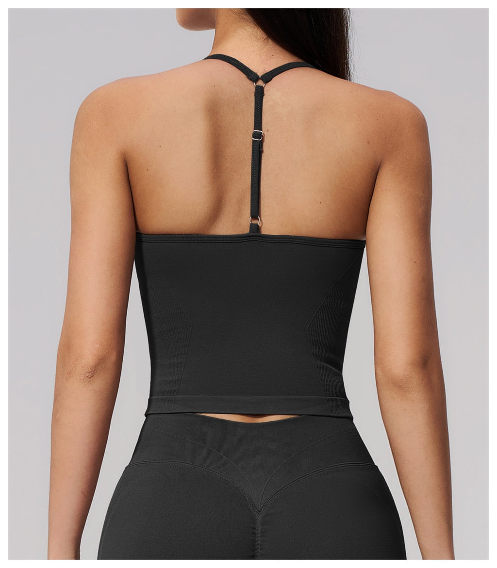 4-Piece Activewear Set — Cross-Back Bra, Tummy-Control Shorts & Leggings
