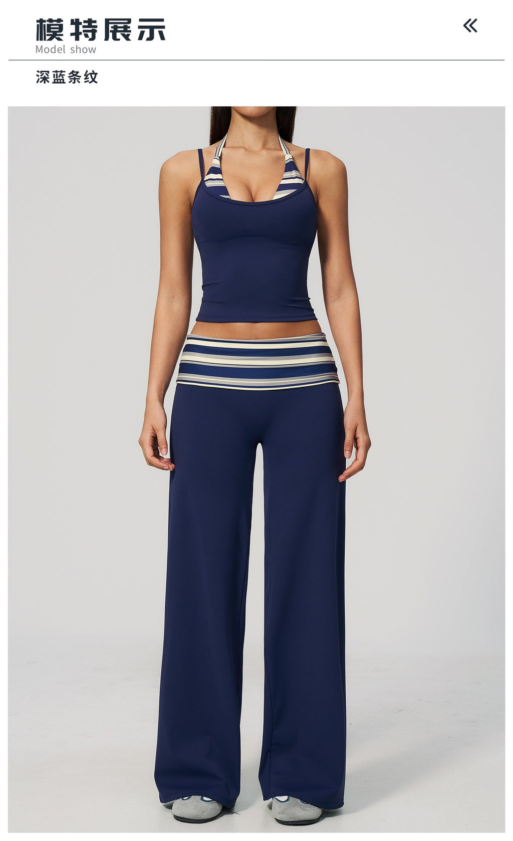 Fitness suit fashion polka dot two-piece yoga suit