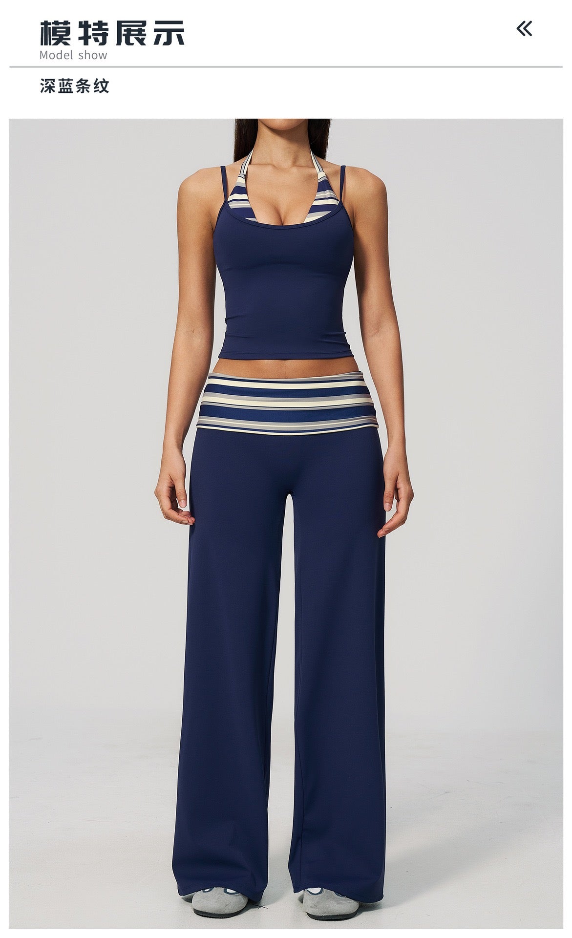 Fitness suit fashion polka dot two-piece yoga suit