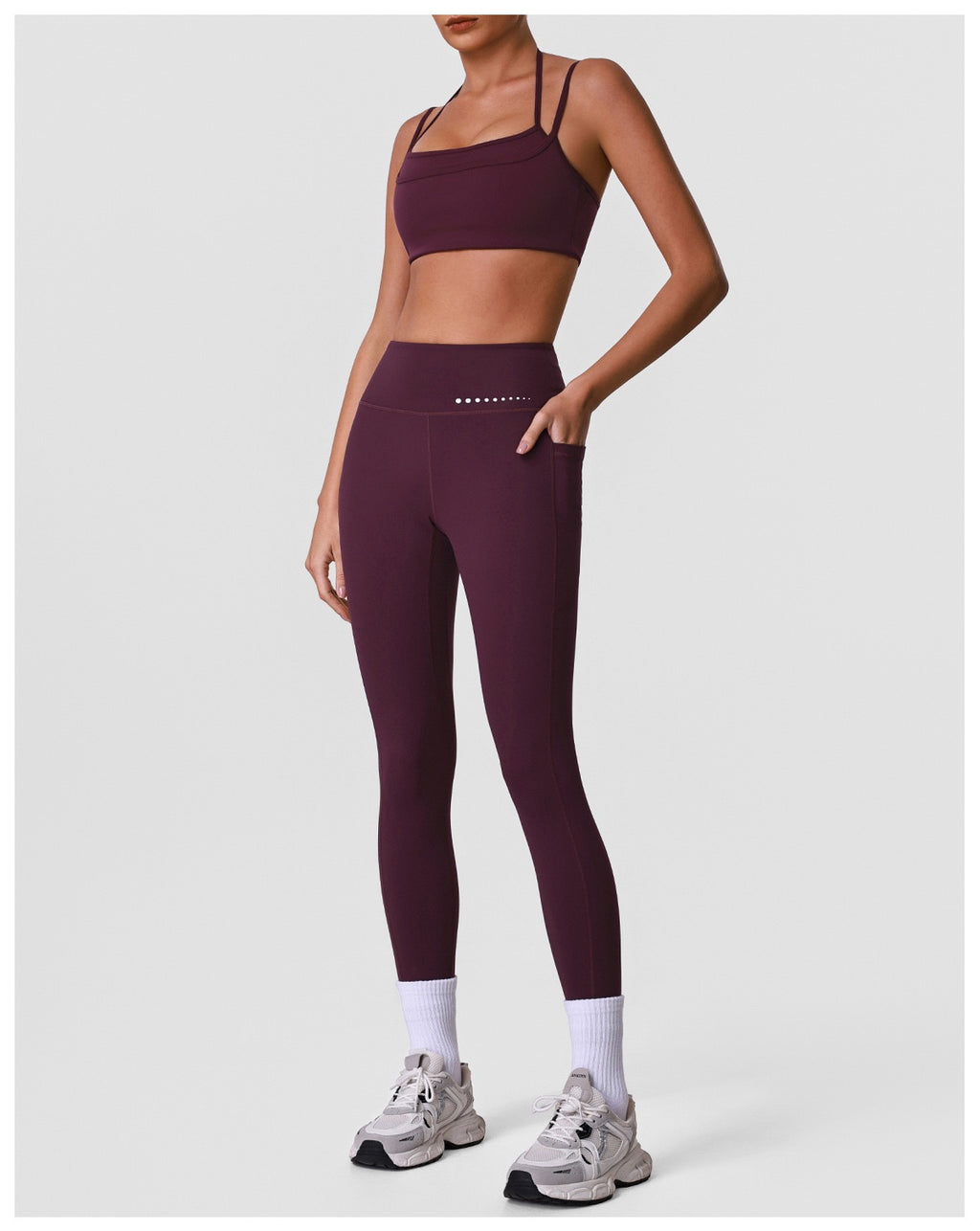 High-Elasticity Naked-Feel Legging & Bra Set