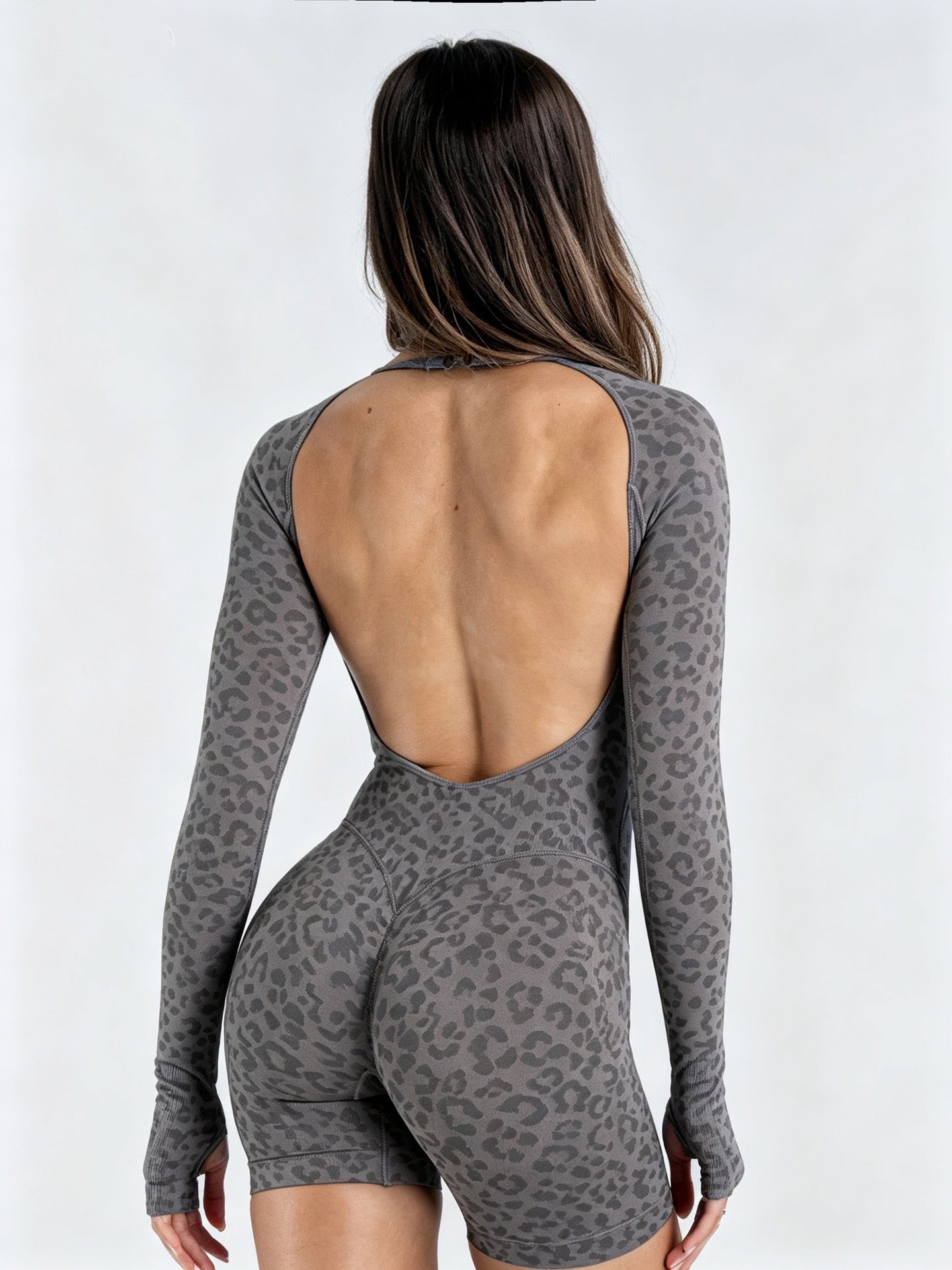 Leopard Print Seamless Bodysuit