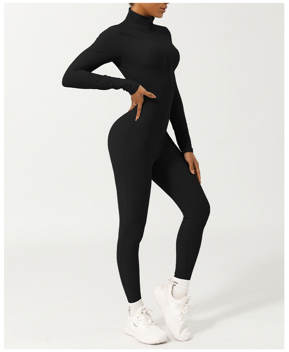 Zipper Thread Long Sleeve Yoga Suit High Strength Fitness Sports Suit Yoga Suit suit.