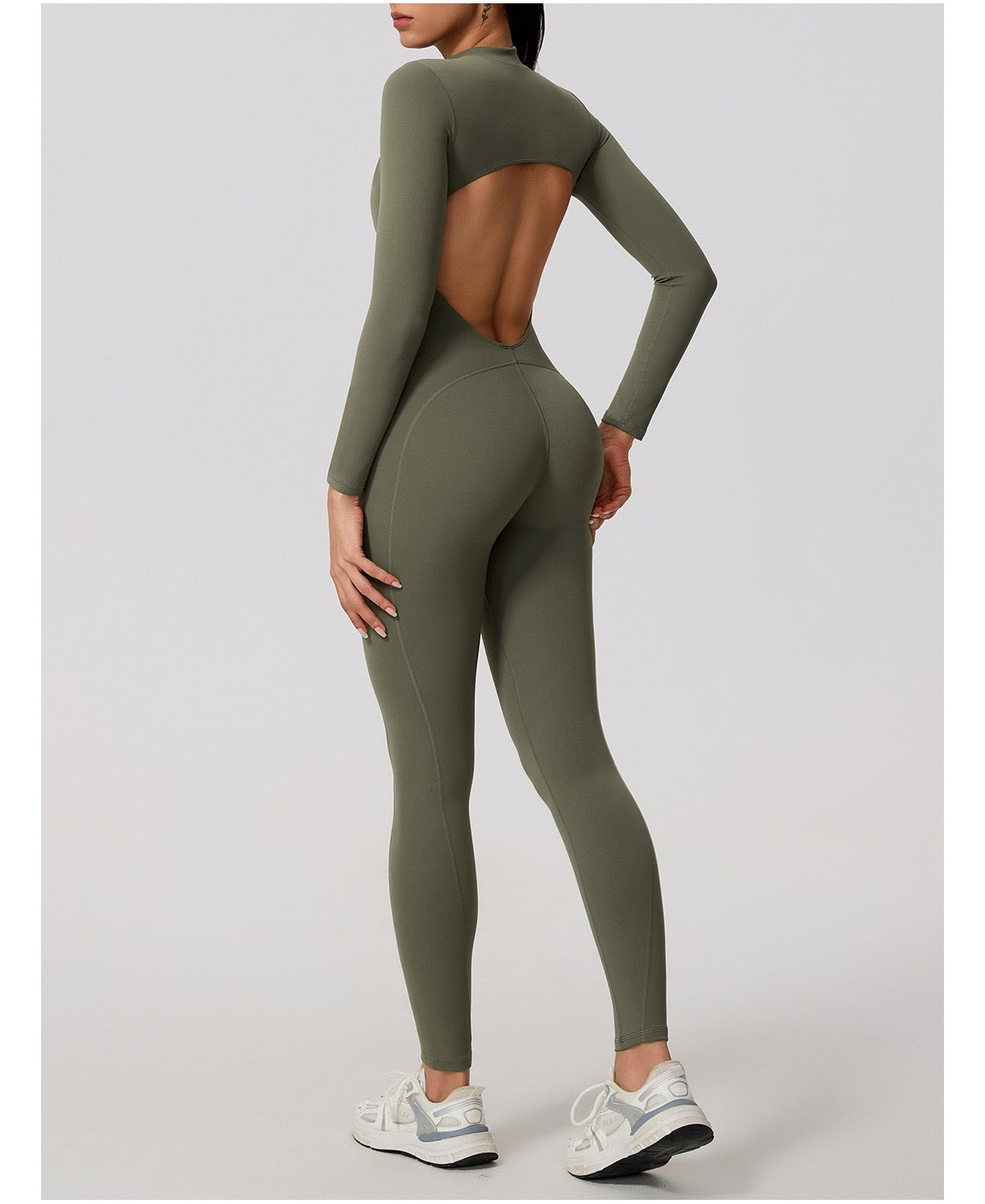 Cloud-Feel Zip-Up Jumpsuit