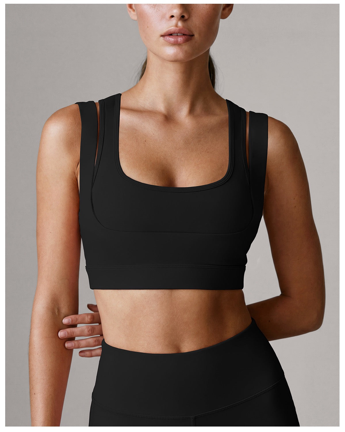 Lattice-Cut Sports Bra & Legging Set