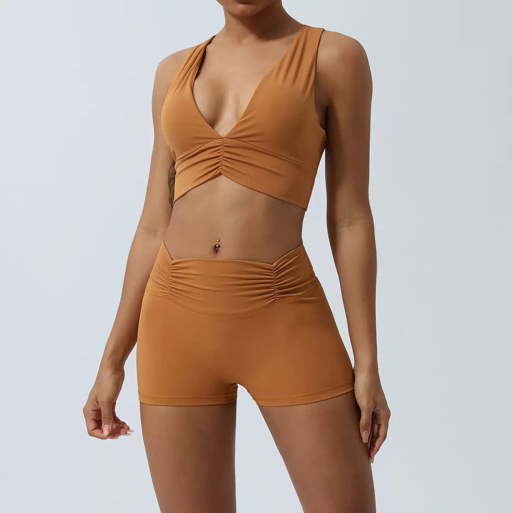 Moisture-Wicking Vest-Sleeve Yoga Top & pants