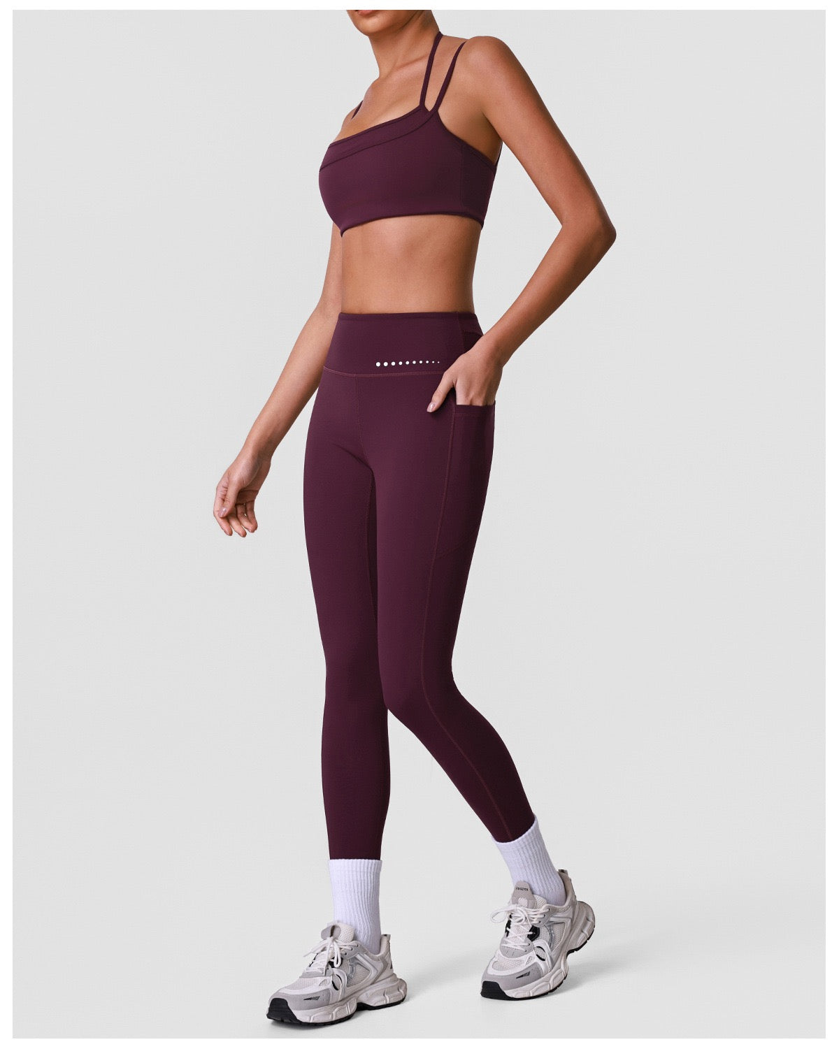 High-Elasticity Naked-Feel Legging & Bra Set