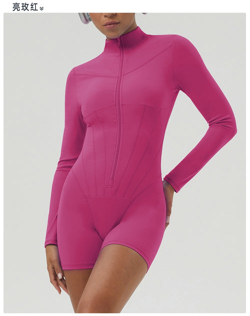 Backless Cross-Back Fitness Jumpsuit