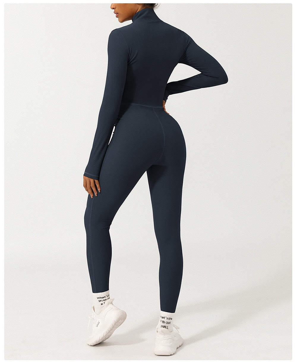 Zipper Thread Long Sleeve Yoga Suit High Strength Fitness Sports Suit Yoga Suit suit.
