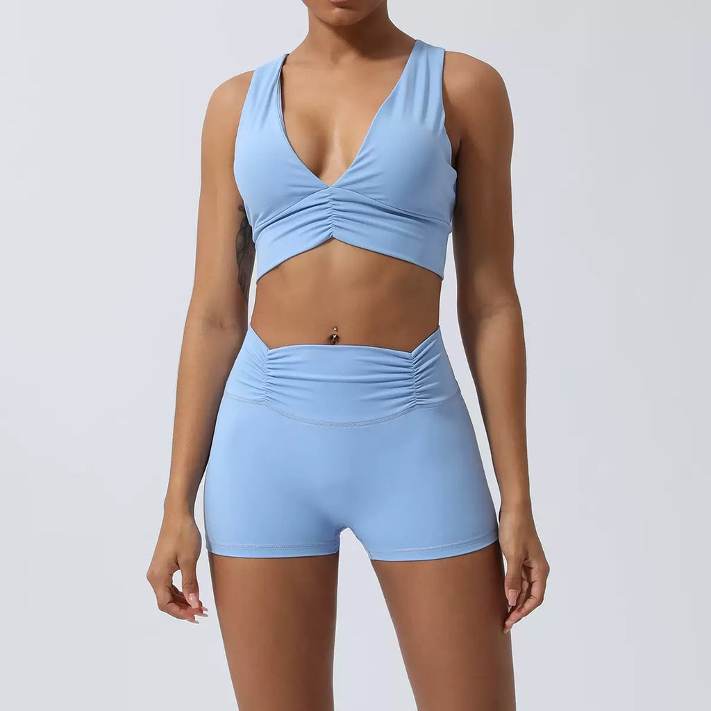Moisture-Wicking Vest-Sleeve Yoga Top & pants