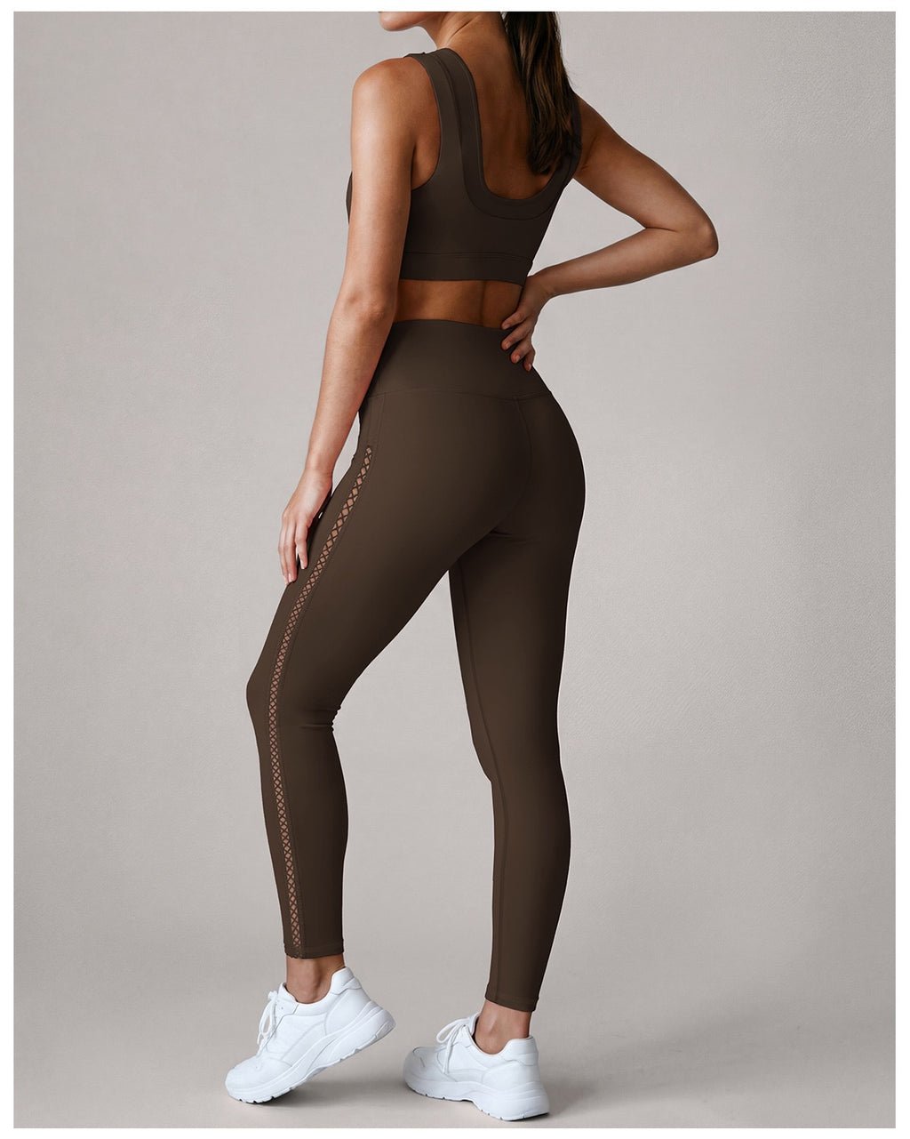 Lattice-Cut Sports Bra & Legging Set