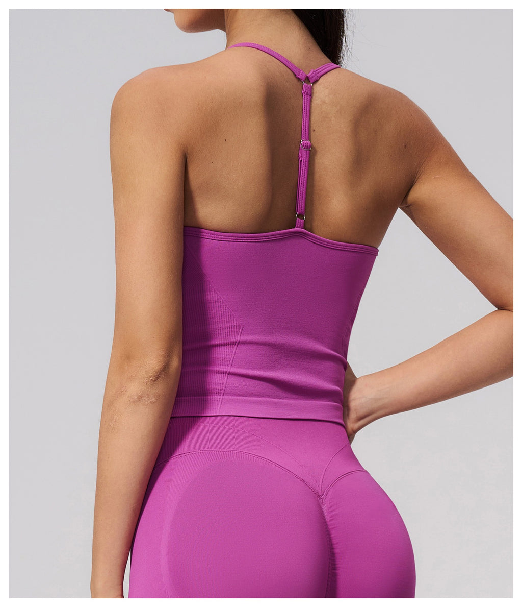 4-Piece Activewear Set — Cross-Back Bra, Tummy-Control Shorts & Leggings