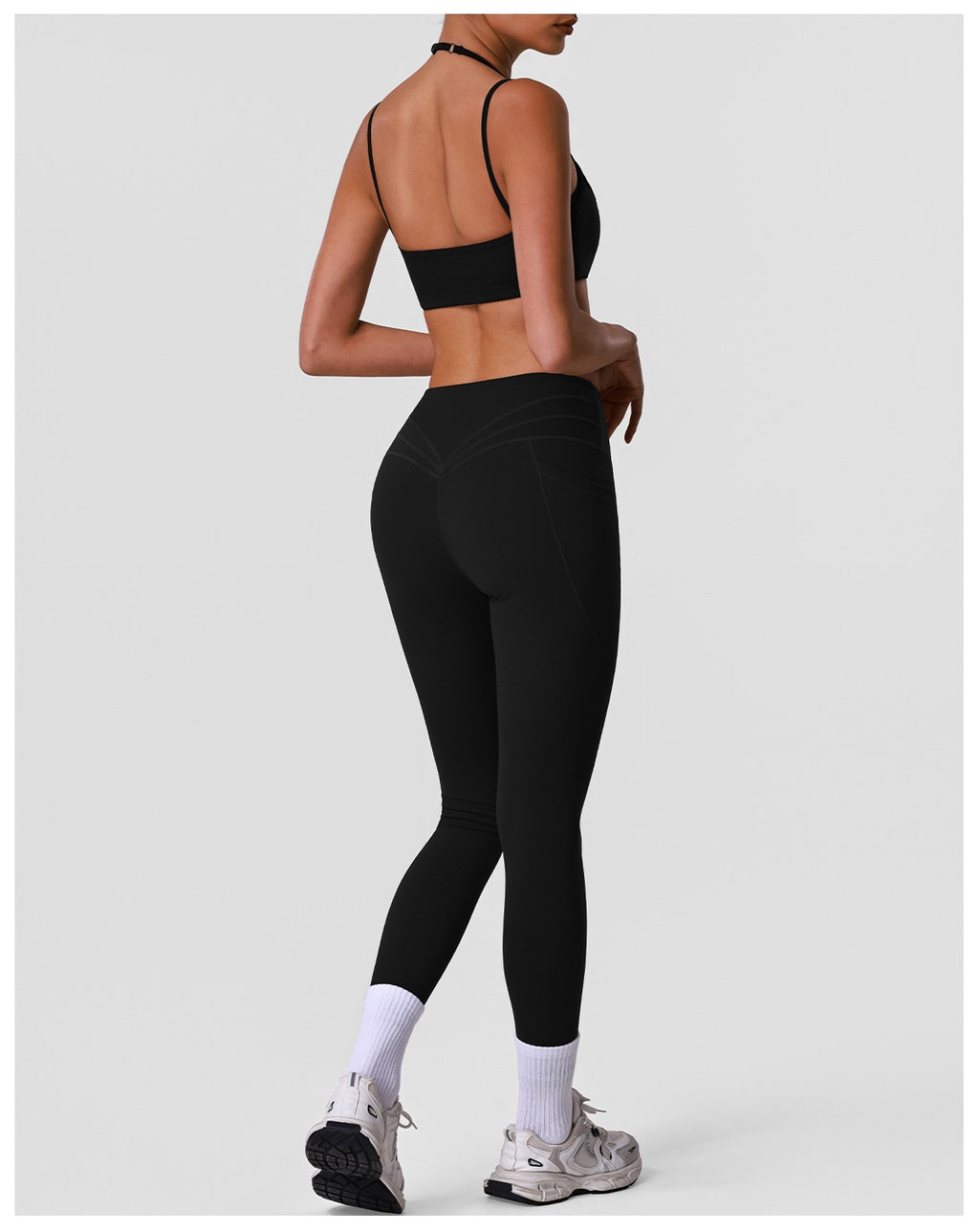 High-Elasticity Naked-Feel Legging & Bra Set
