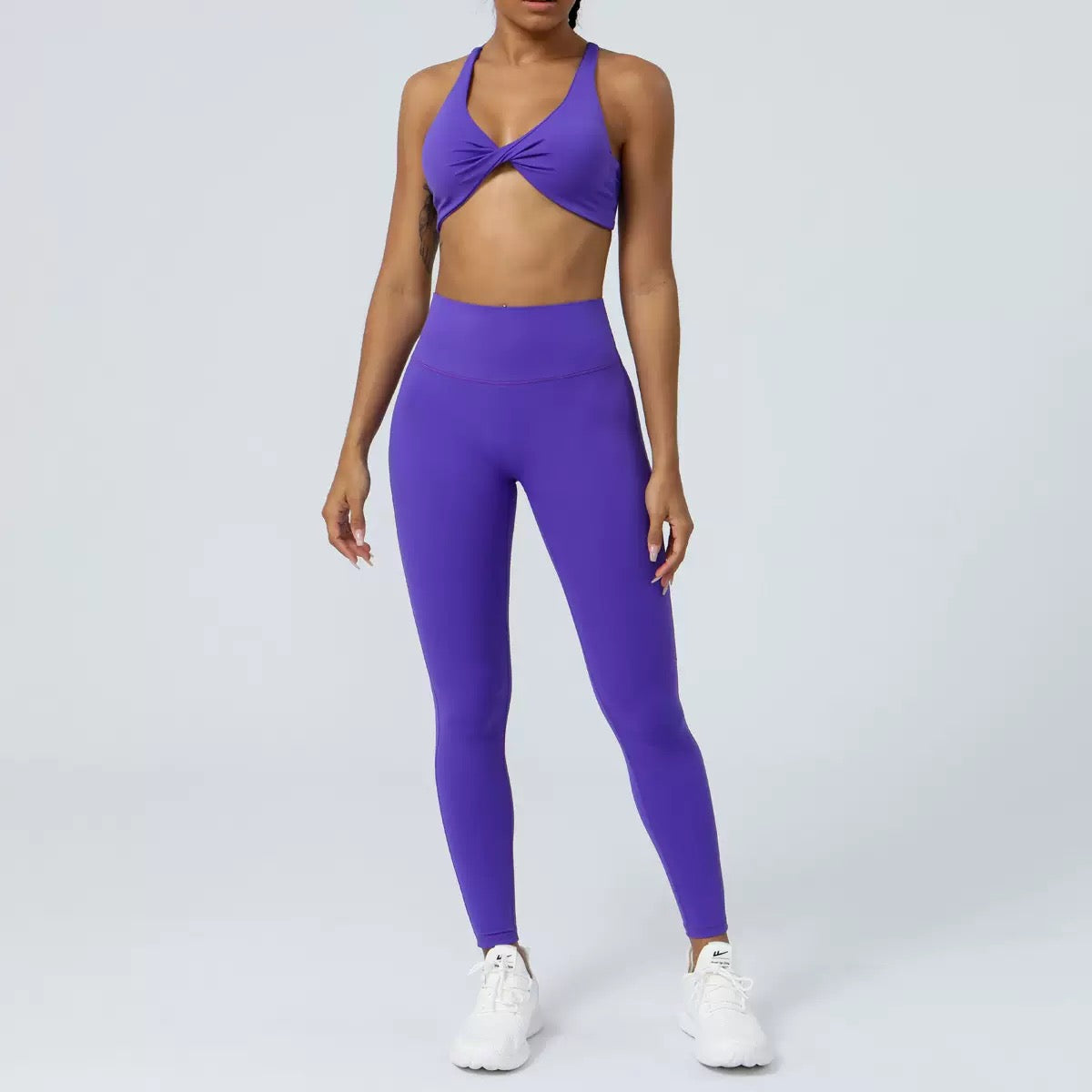 Sexy U Neck  Padded Bra Cross Back Breathable Backless Bra  Narrow Strap   Sports Bra