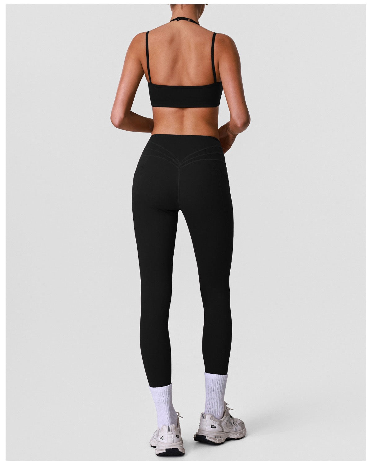 High-Elasticity Naked-Feel Legging & Bra Set