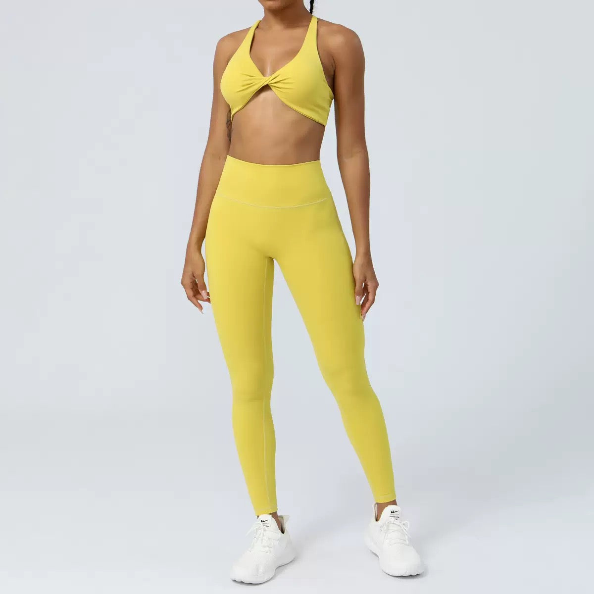 Sexy U Neck  Padded Bra Cross Back Breathable Backless Bra  Narrow Strap   Sports Bra