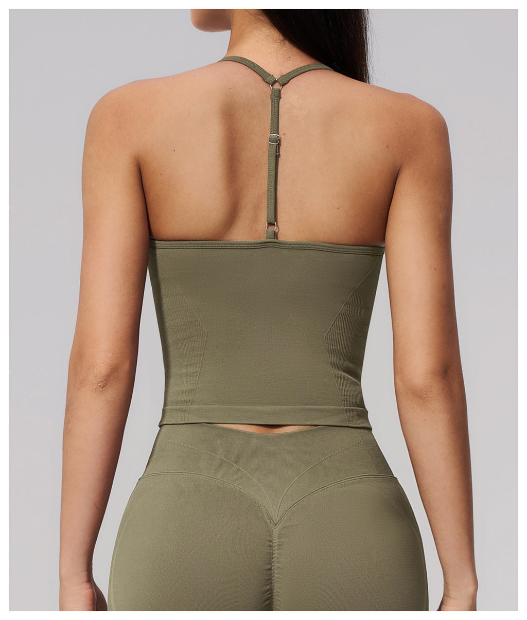 4-Piece Activewear Set — Cross-Back Bra, Tummy-Control Shorts & Leggings