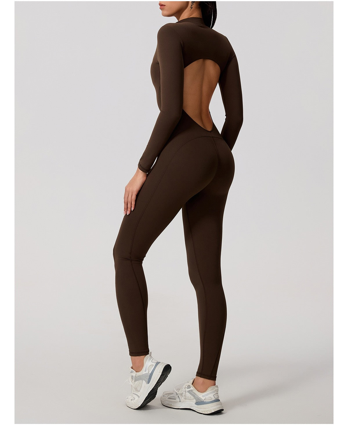 Cloud-Feel Zip-Up Jumpsuit