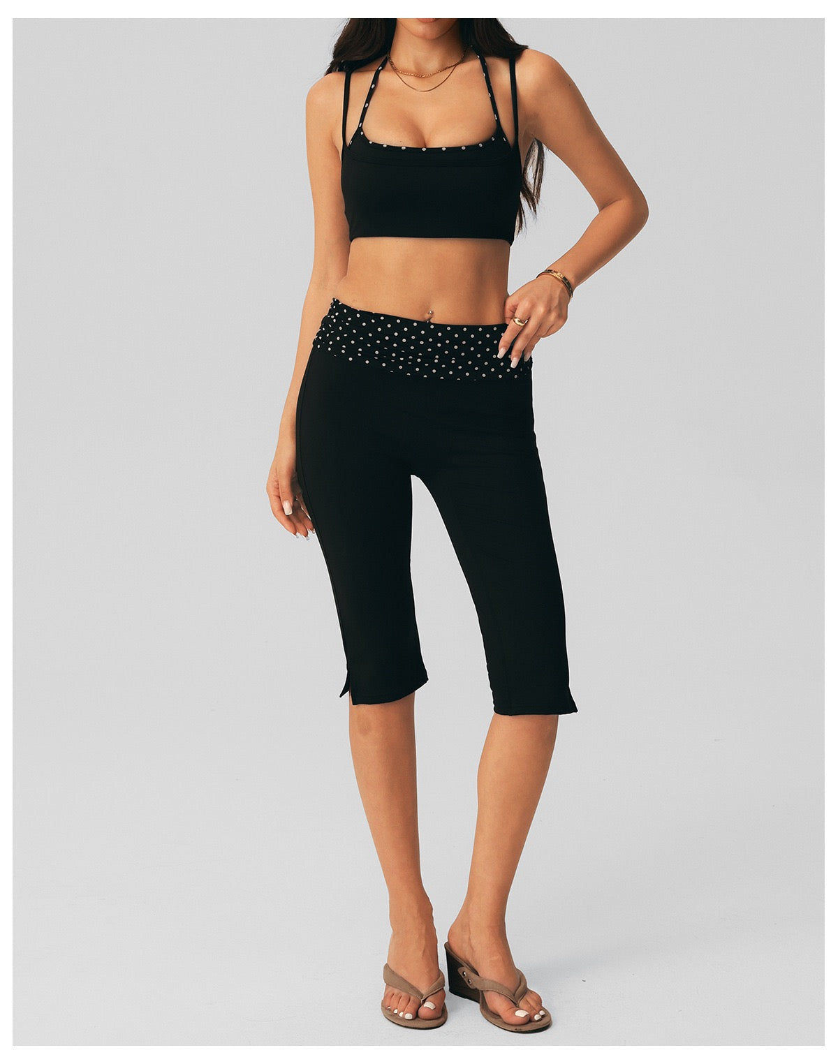 Halter Bra & Capri Set -Yoga Fit