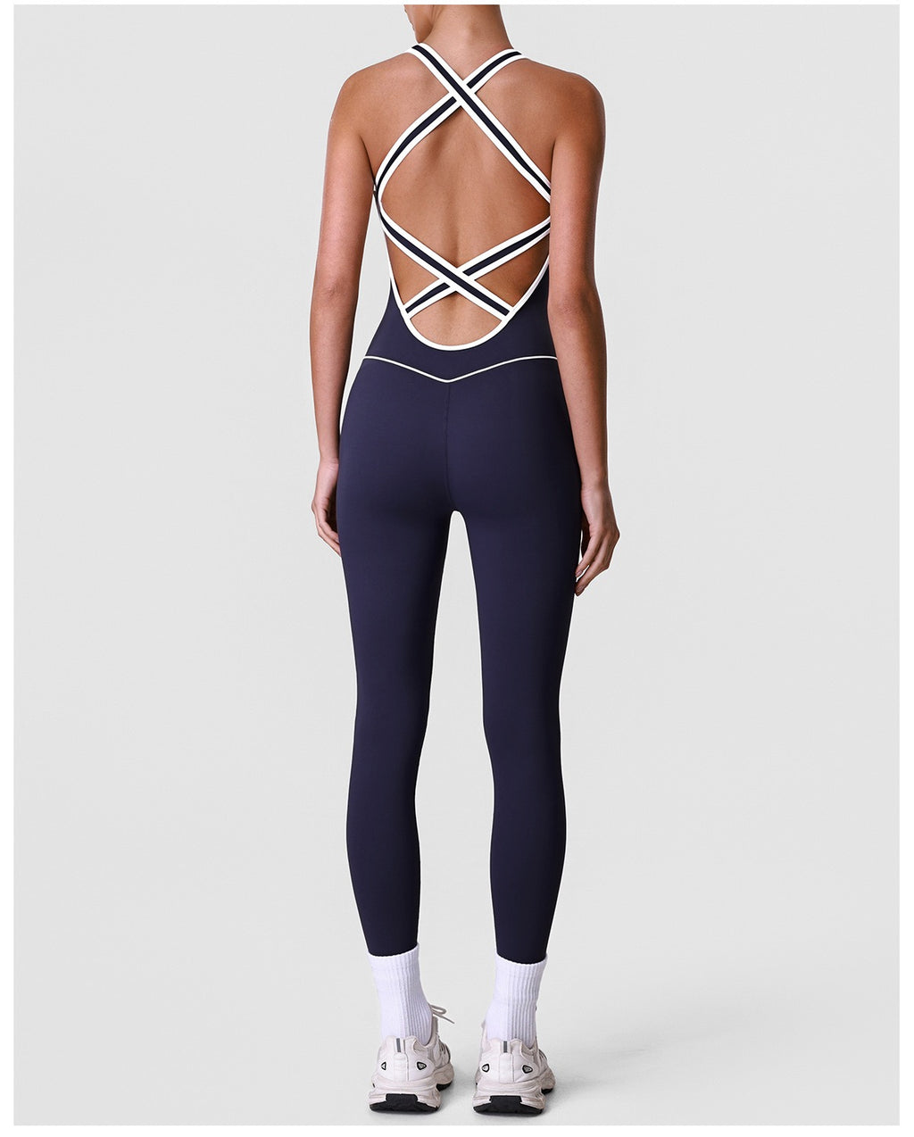 High-Elastic Body-Shaping Yoga Jumpsuit Pilates Professional Training Sports Fitness