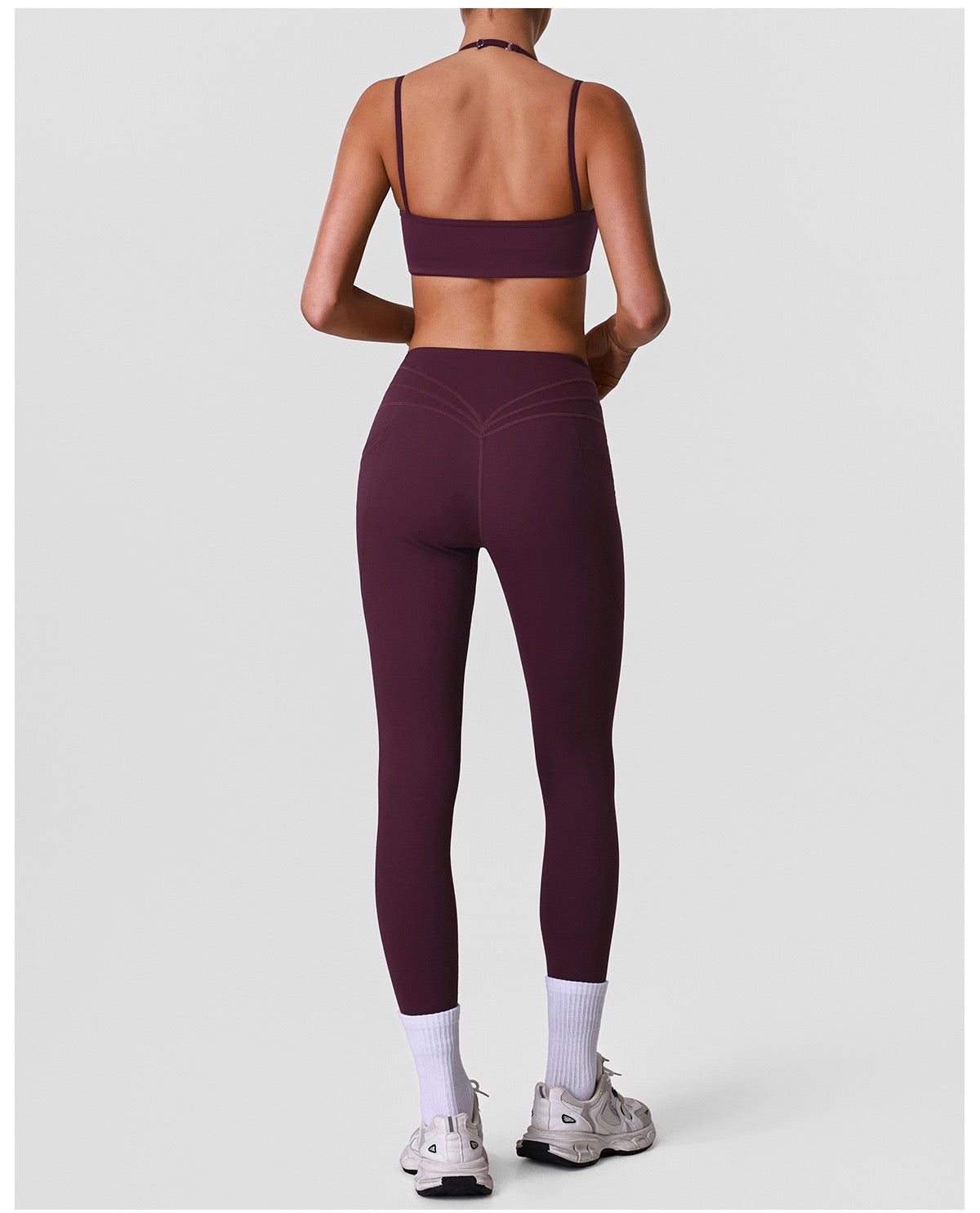 High-Elasticity Naked-Feel Legging & Bra Set