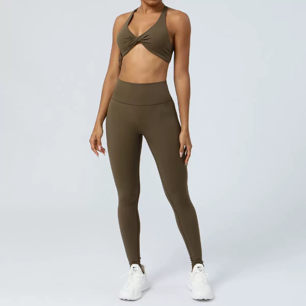 Sexy U Neck  Padded Bra Cross Back Breathable Backless Bra  Narrow Strap   Sports Bra
