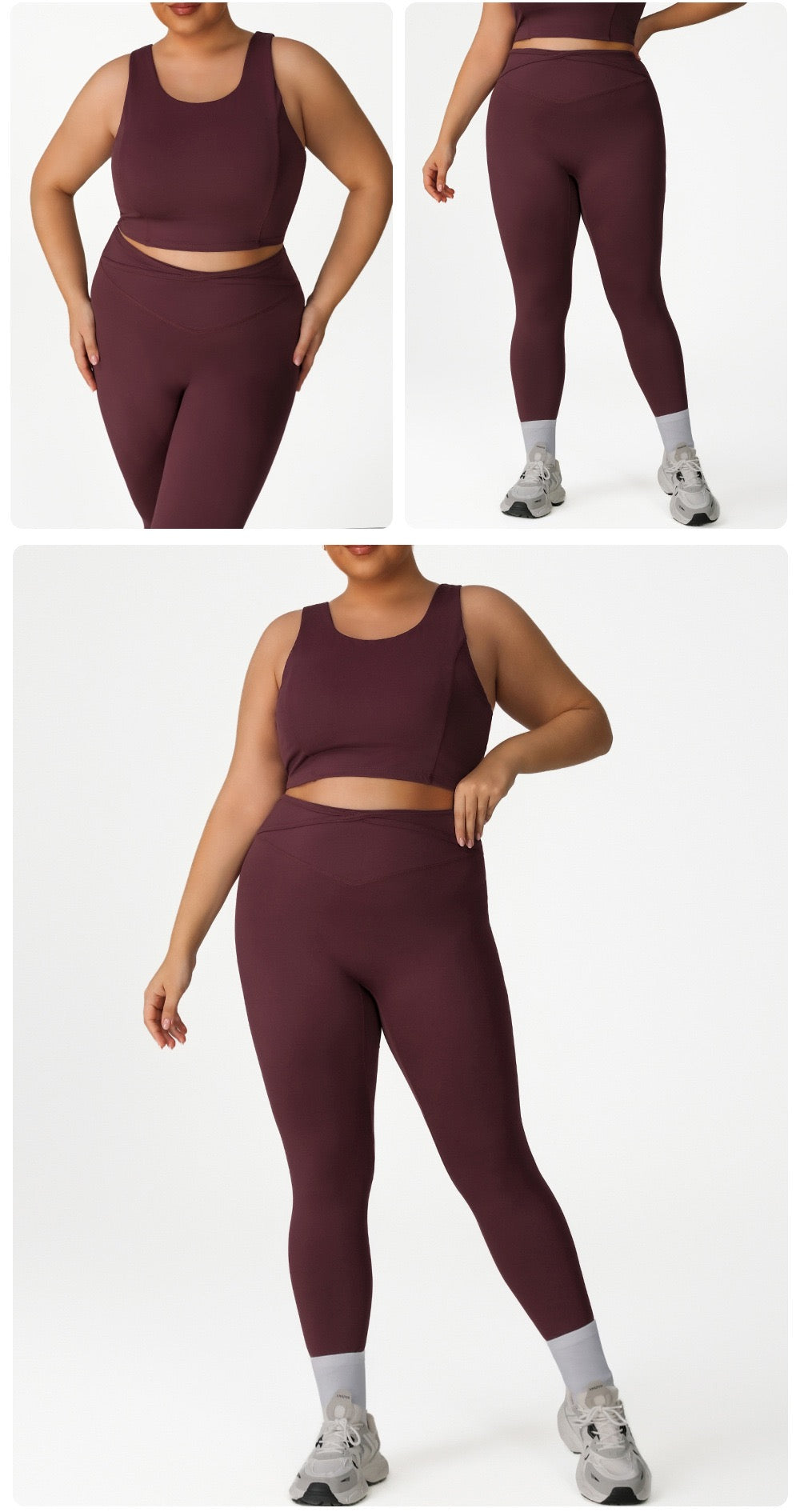 Plus Size Fitness & Running Set