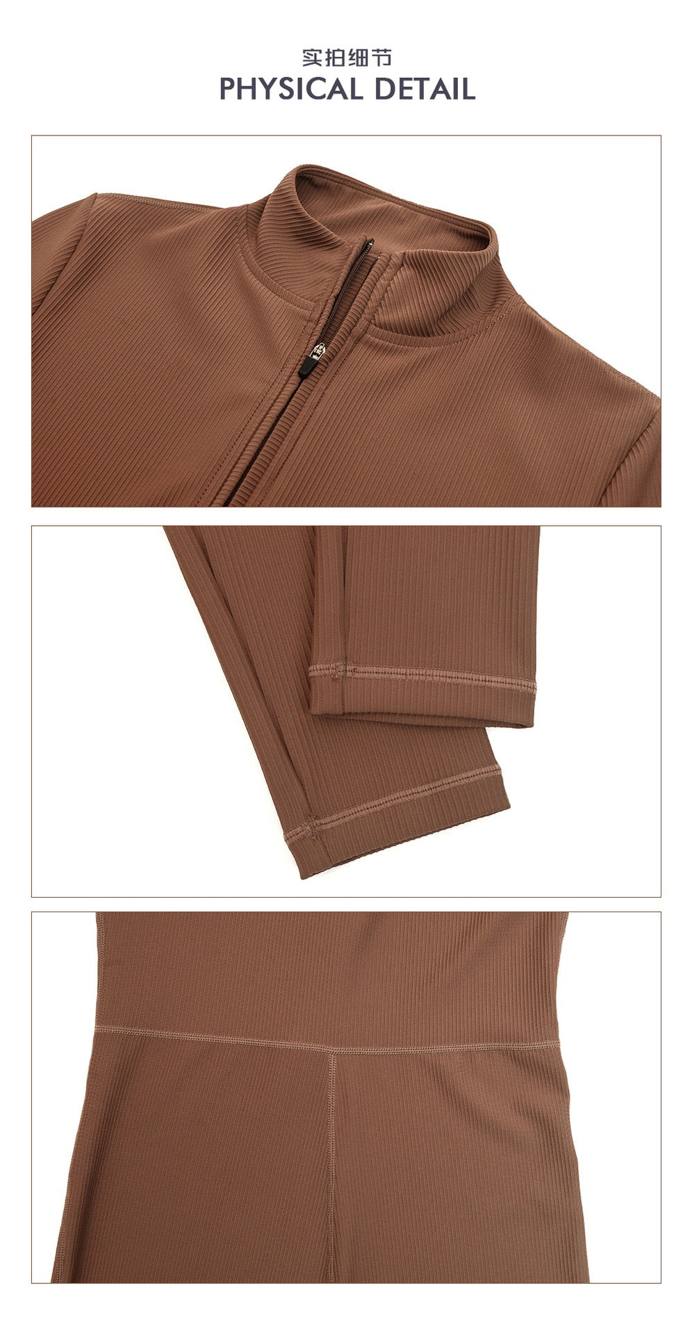 Zipper Thread Long Sleeve Yoga Suit High Strength Fitness Sports Suit Yoga Suit suit.