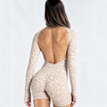 Leopard Print Seamless Bodysuit