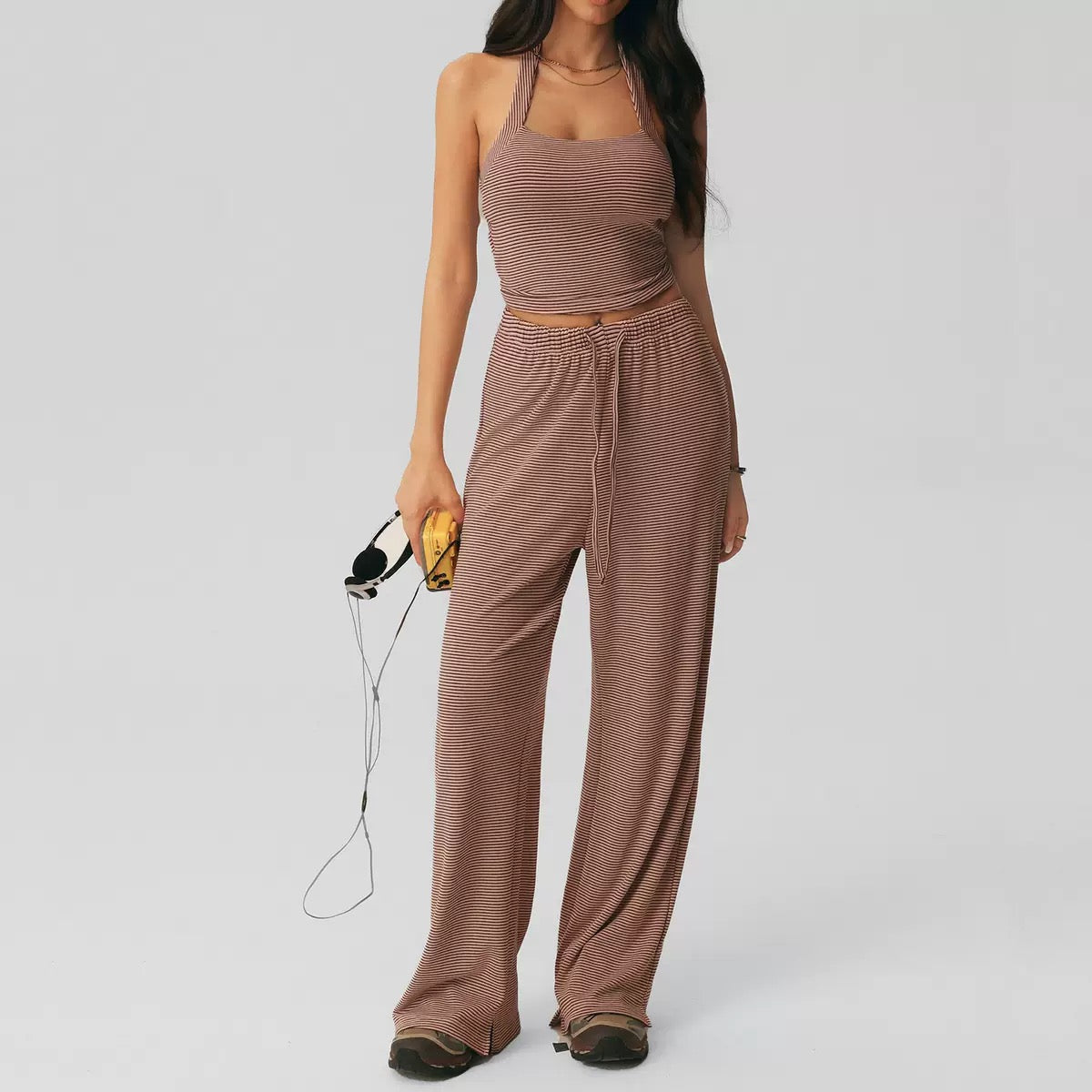 Lume Striped Pilates Lounge Set