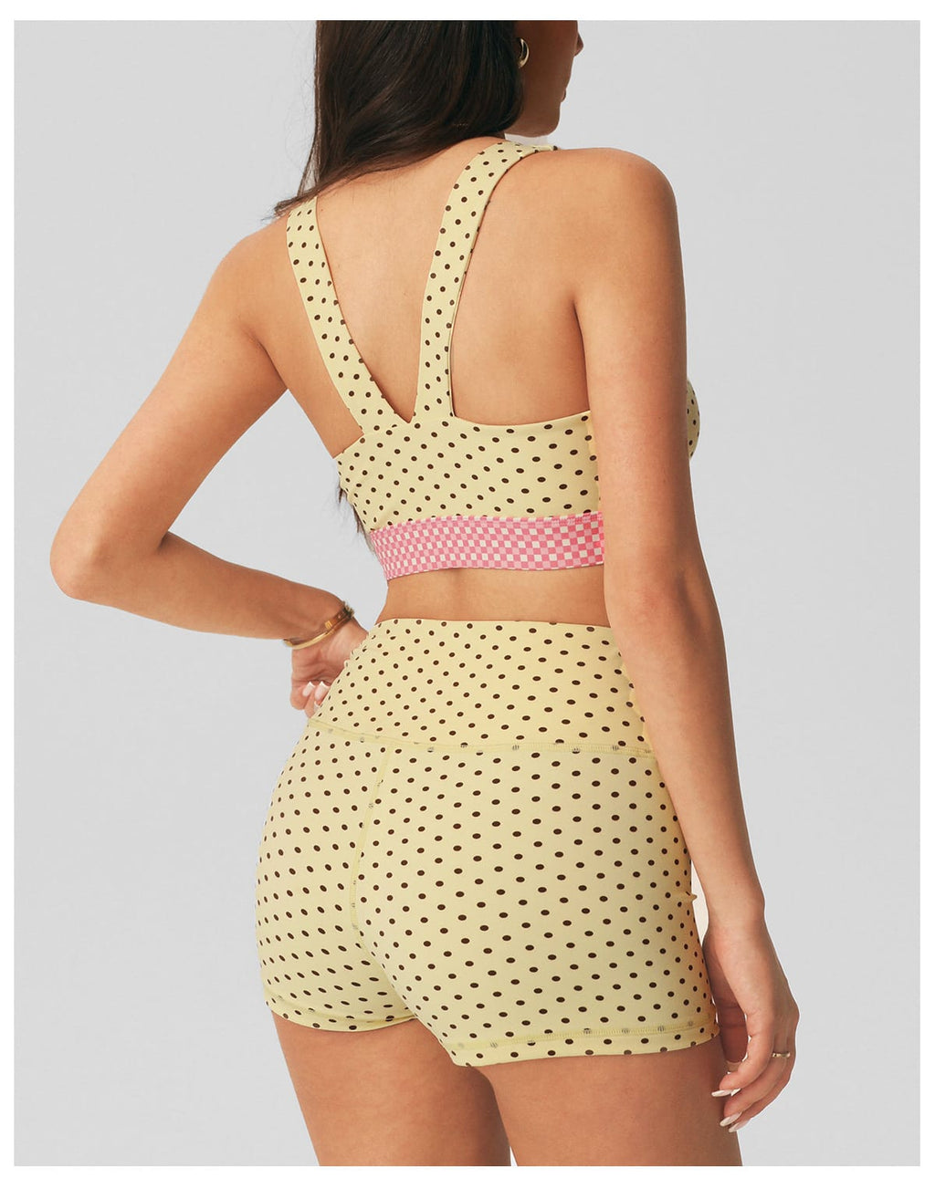 Polka Dot Butt-Lift Shorts Set