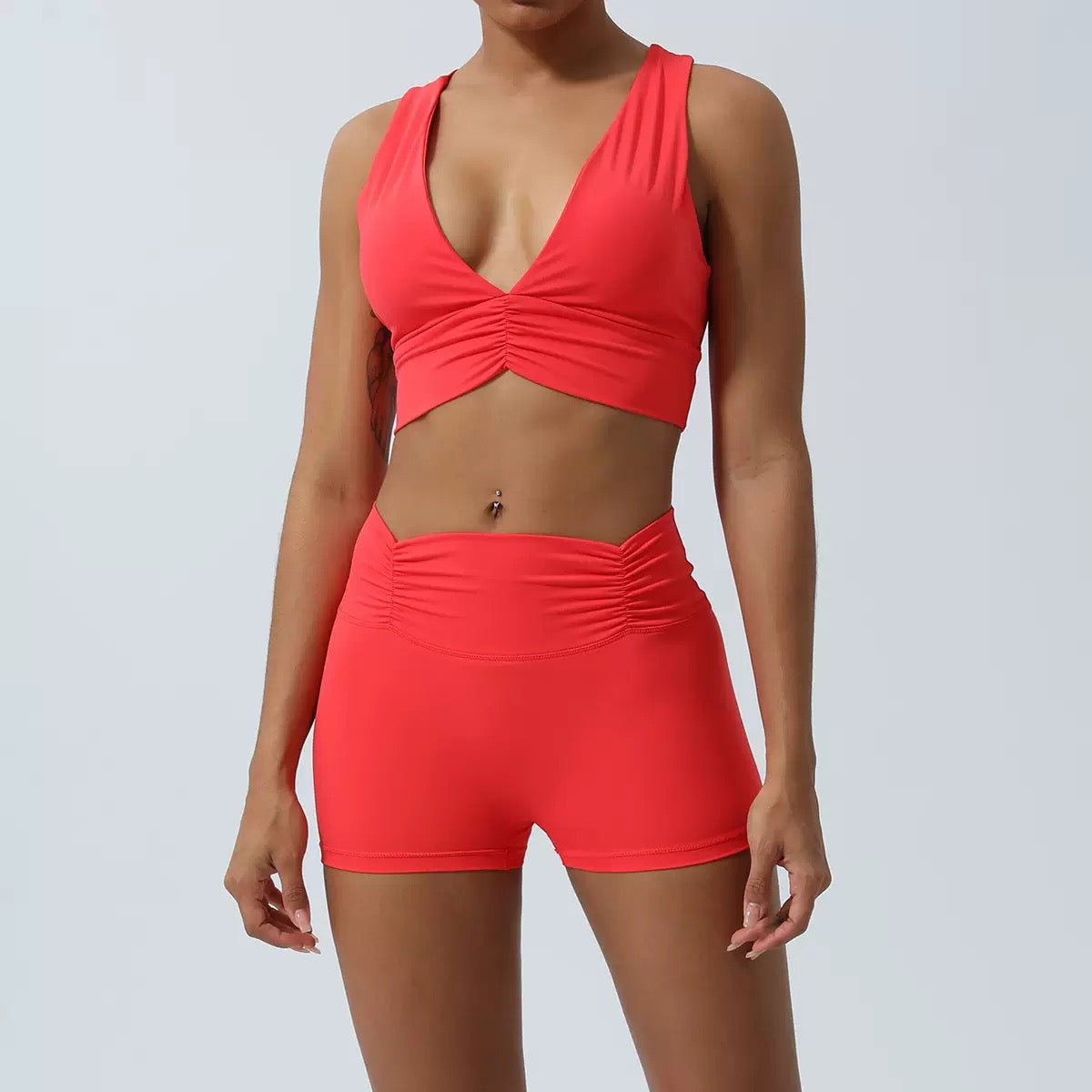 Moisture-Wicking Vest-Sleeve Yoga Top & pants