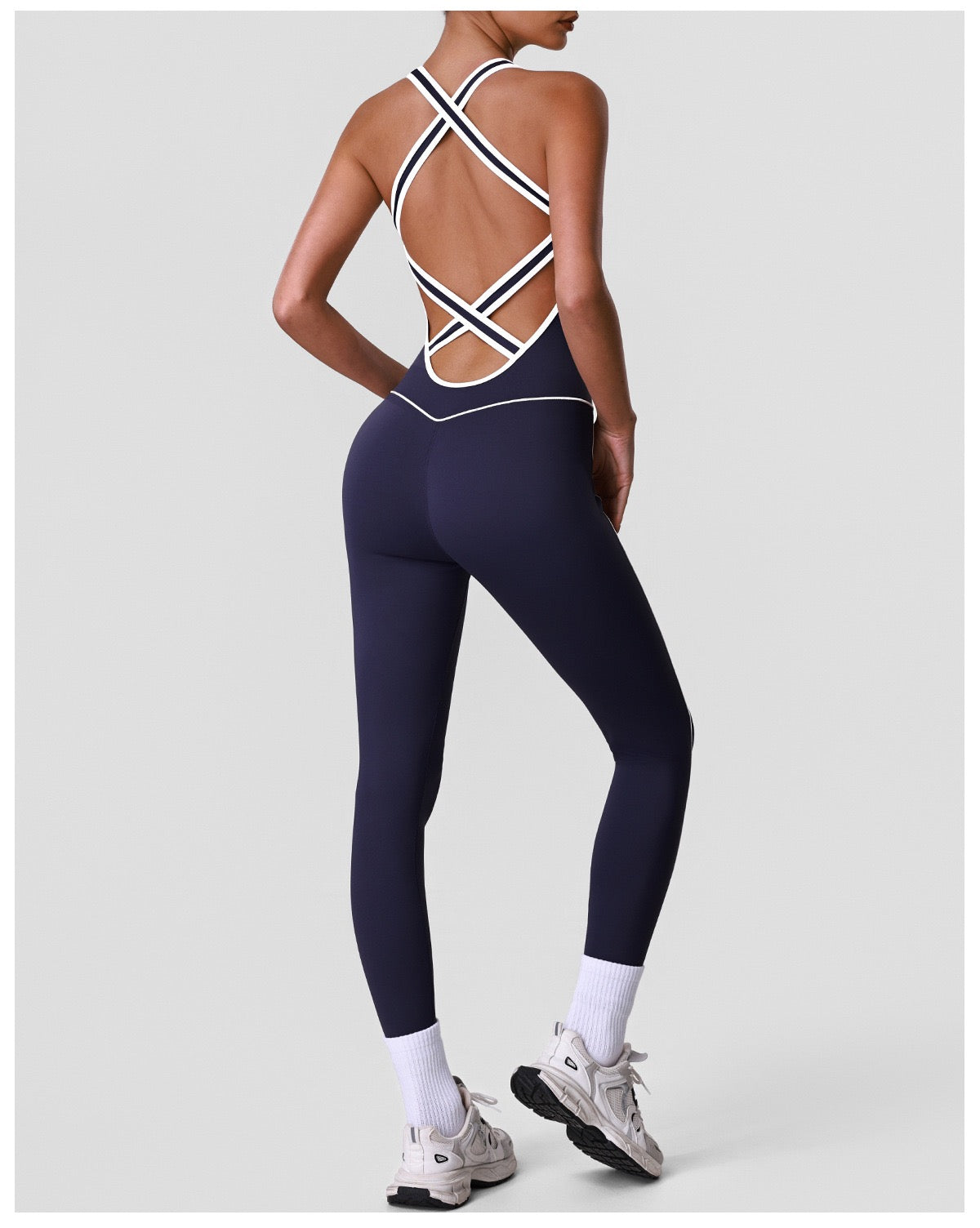 High-Elastic Body-Shaping Yoga Jumpsuit Pilates Professional Training Sports Fitness