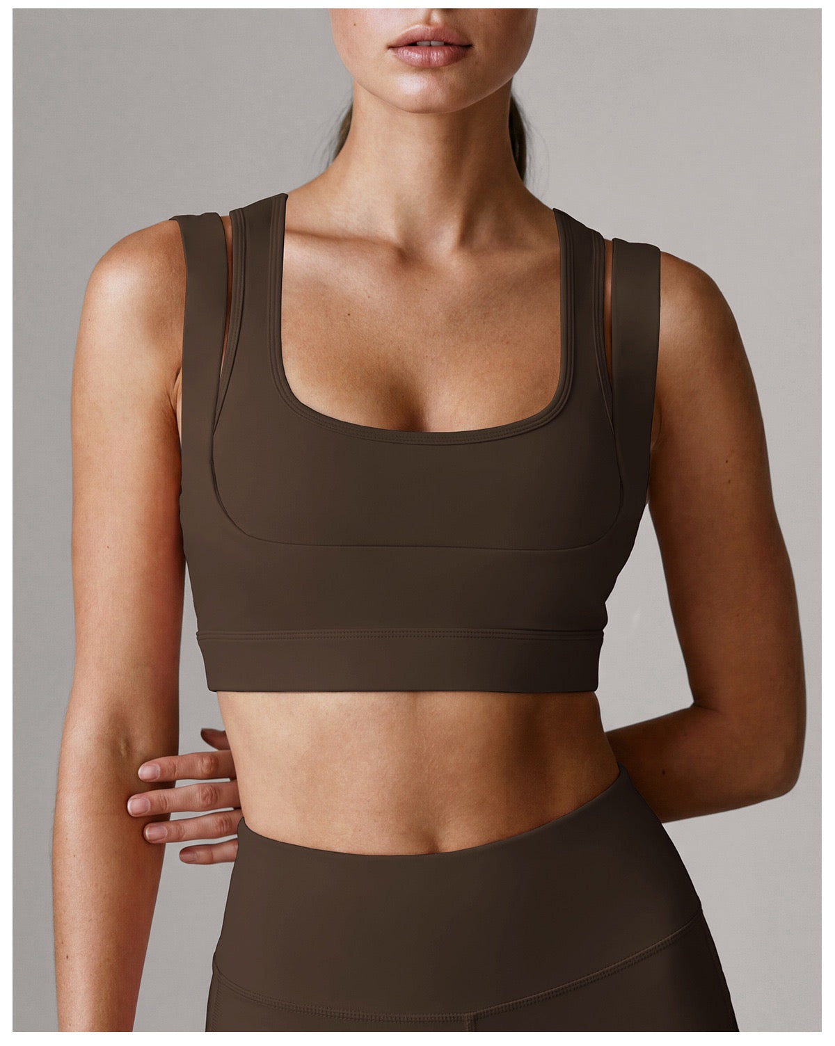 Lattice-Cut Sports Bra & Legging Set