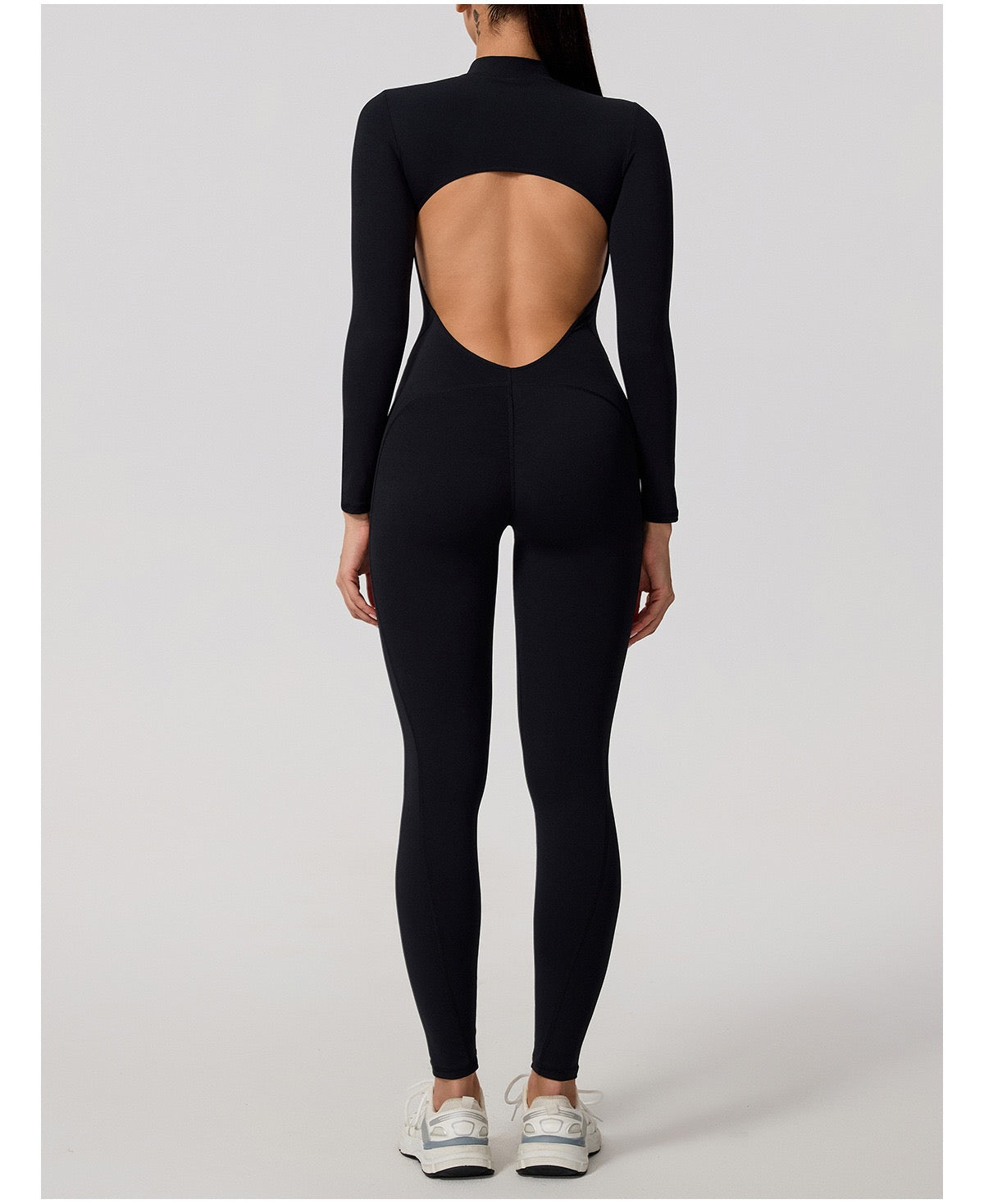 Cloud-Feel Zip-Up Jumpsuit