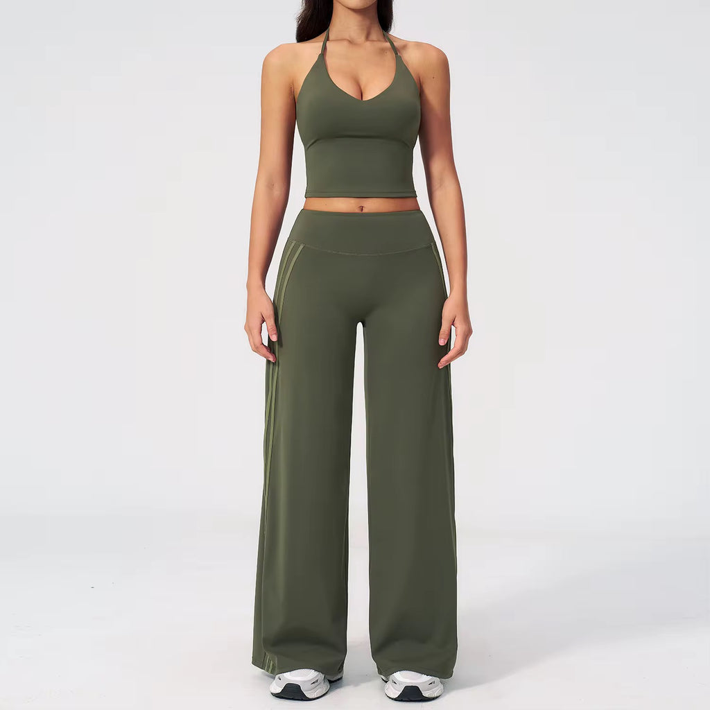 Backless flared Yoga suit