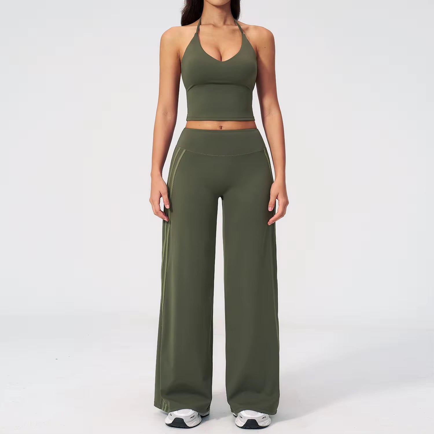 Backless flared Yoga suit