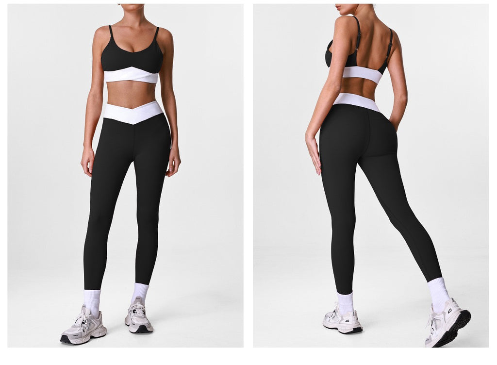 Seamless Waist-Cinching Yoga Set
