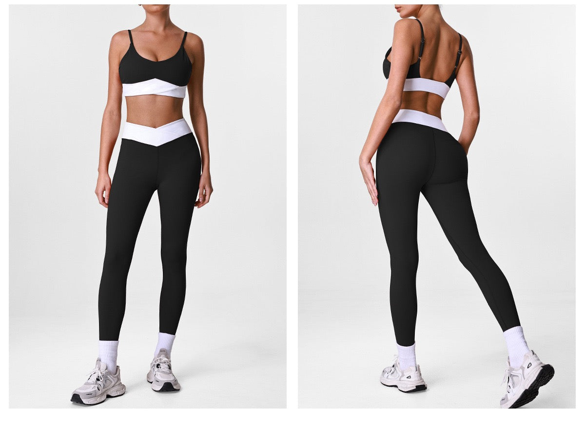 Seamless Waist-Cinching Yoga Set