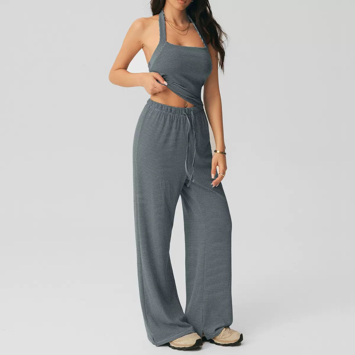 Lume Striped Pilates Lounge Set