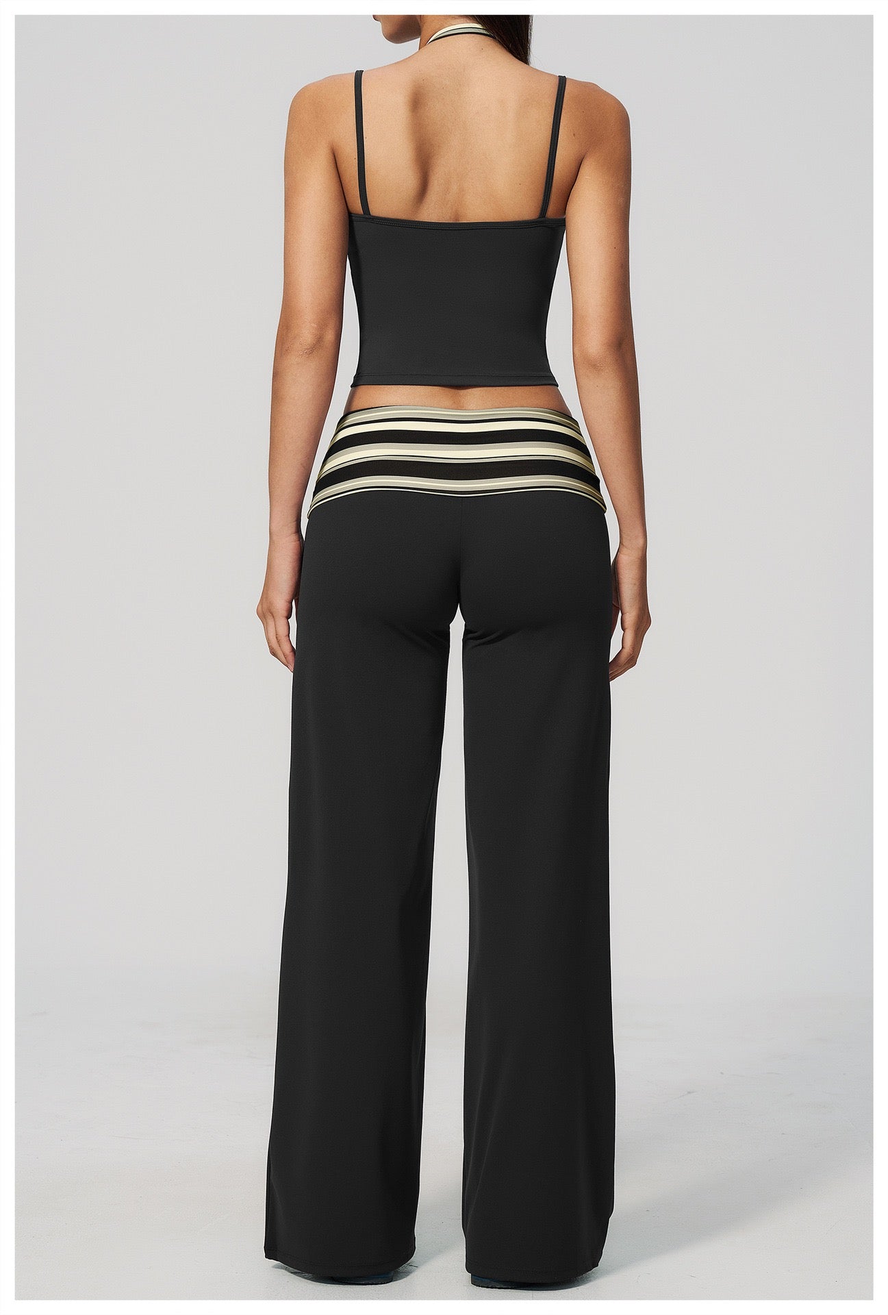 Polka Dot Two-Piece Yoga Suit