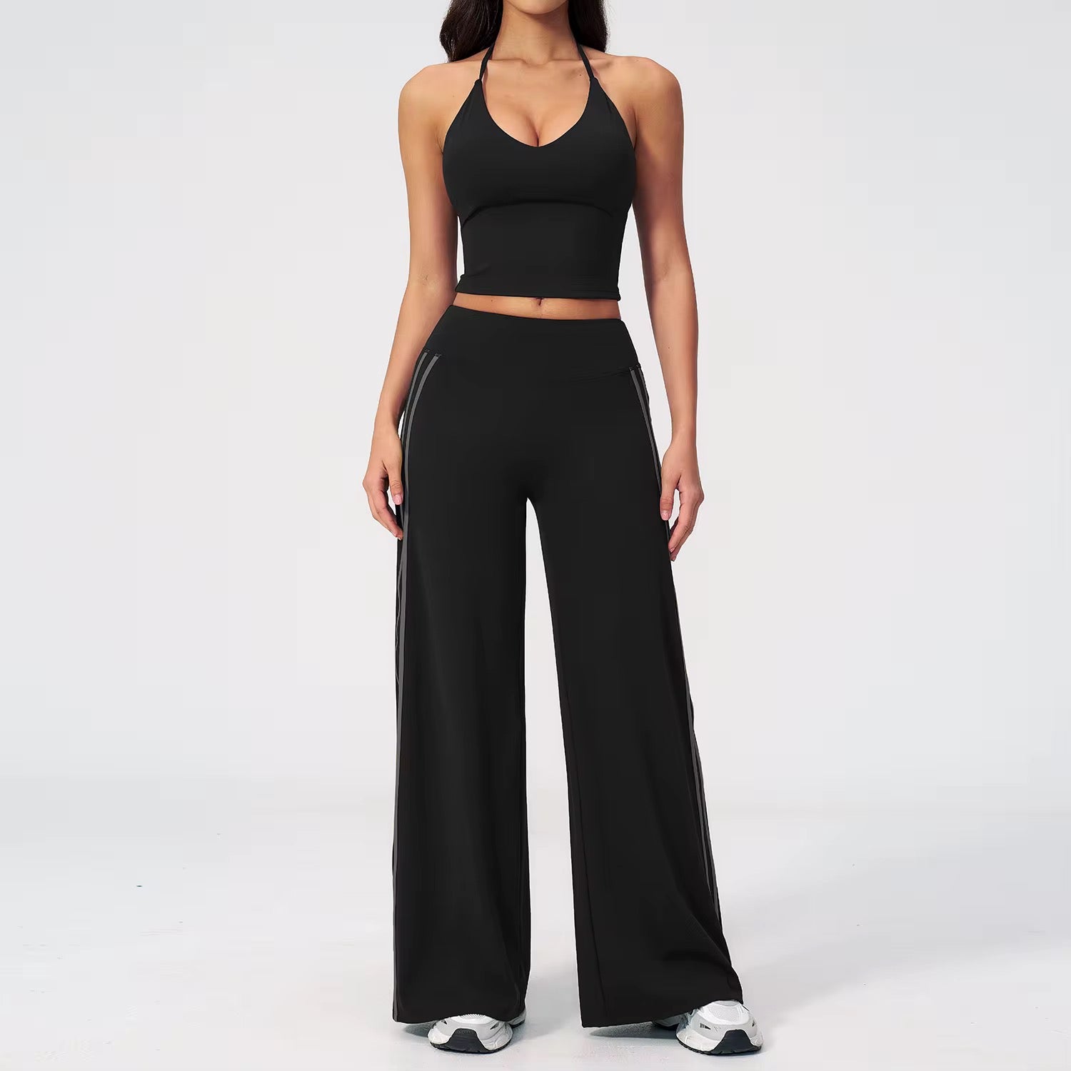 Backless flared Yoga suit