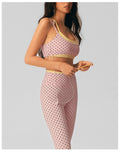 Polka Dot Two-Piece Yoga Set