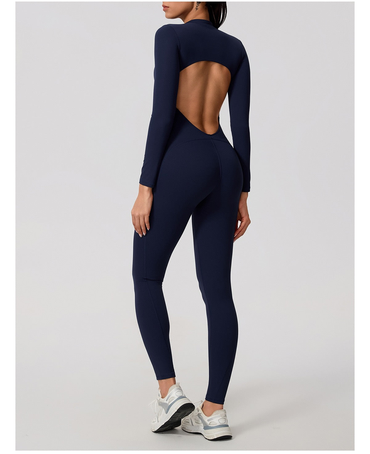 Cloud-Feel Zip-Up Jumpsuit