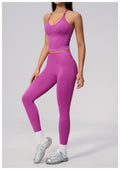 4-Piece Activewear Set — Cross-Back Bra, Tummy-Control Shorts & Leggings