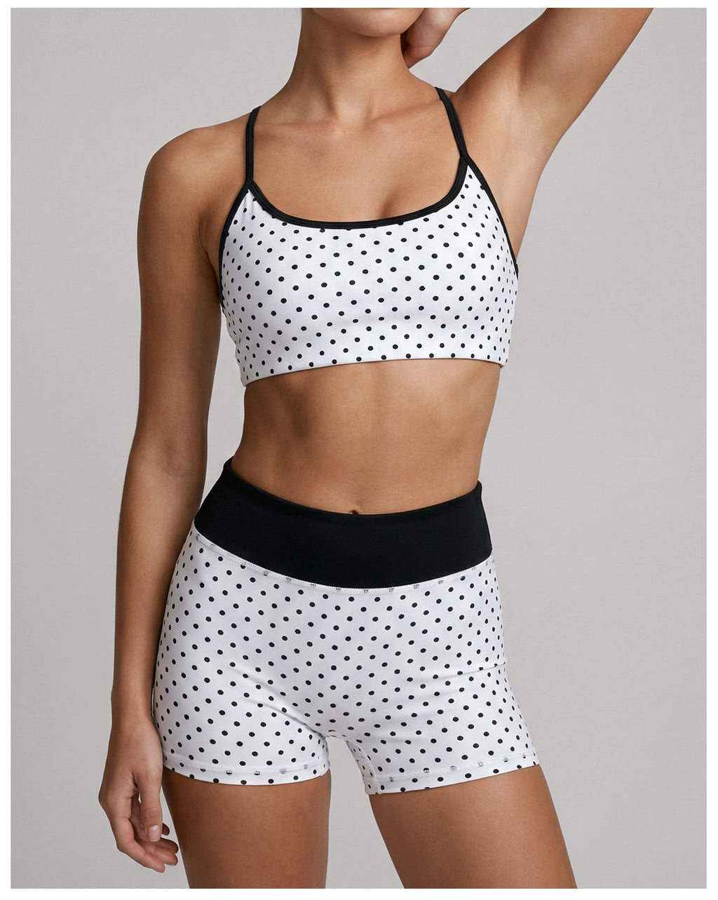 Polka Dot Sports Vest with Chest Pad