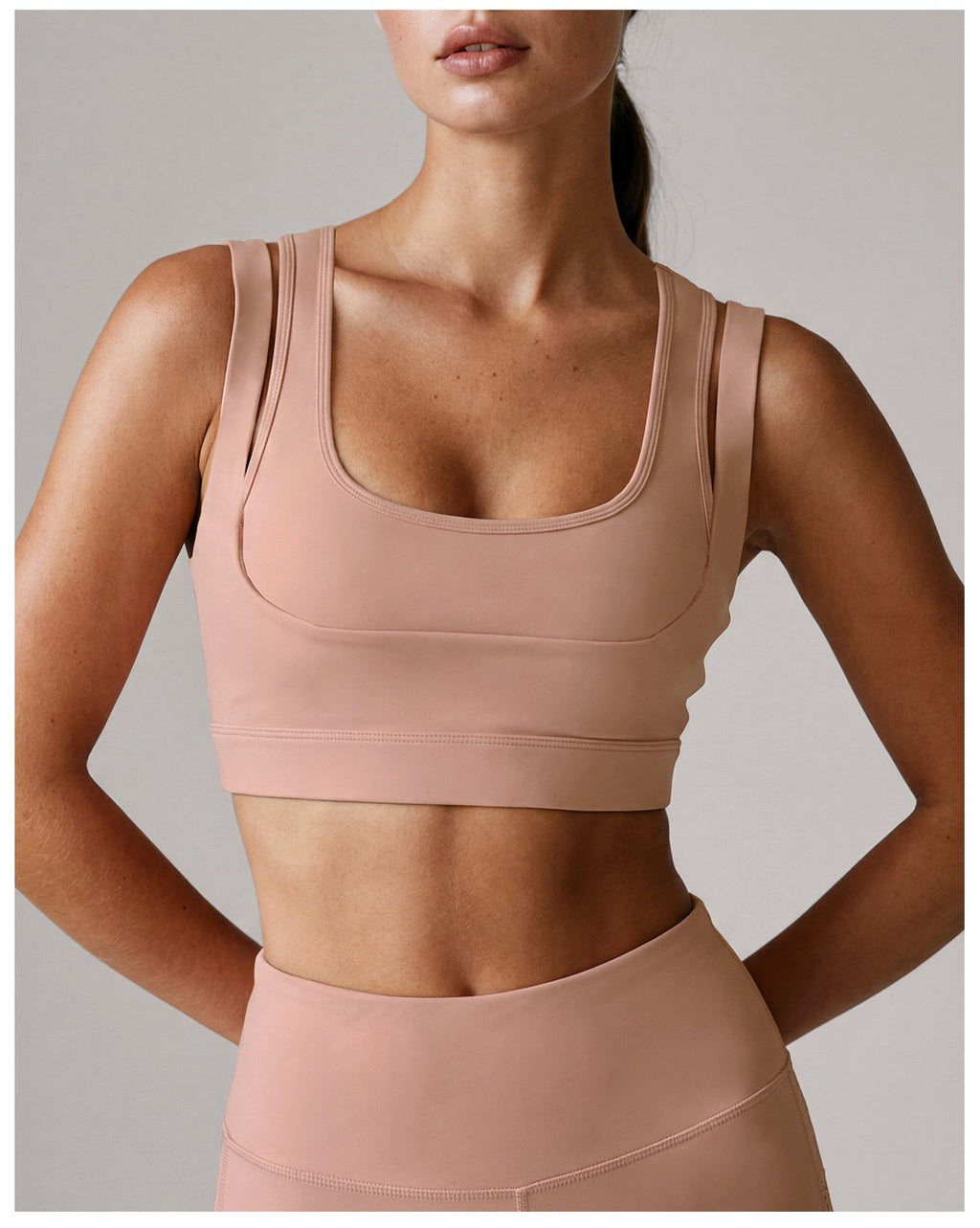 Lattice-Cut Sports Bra & Legging Set