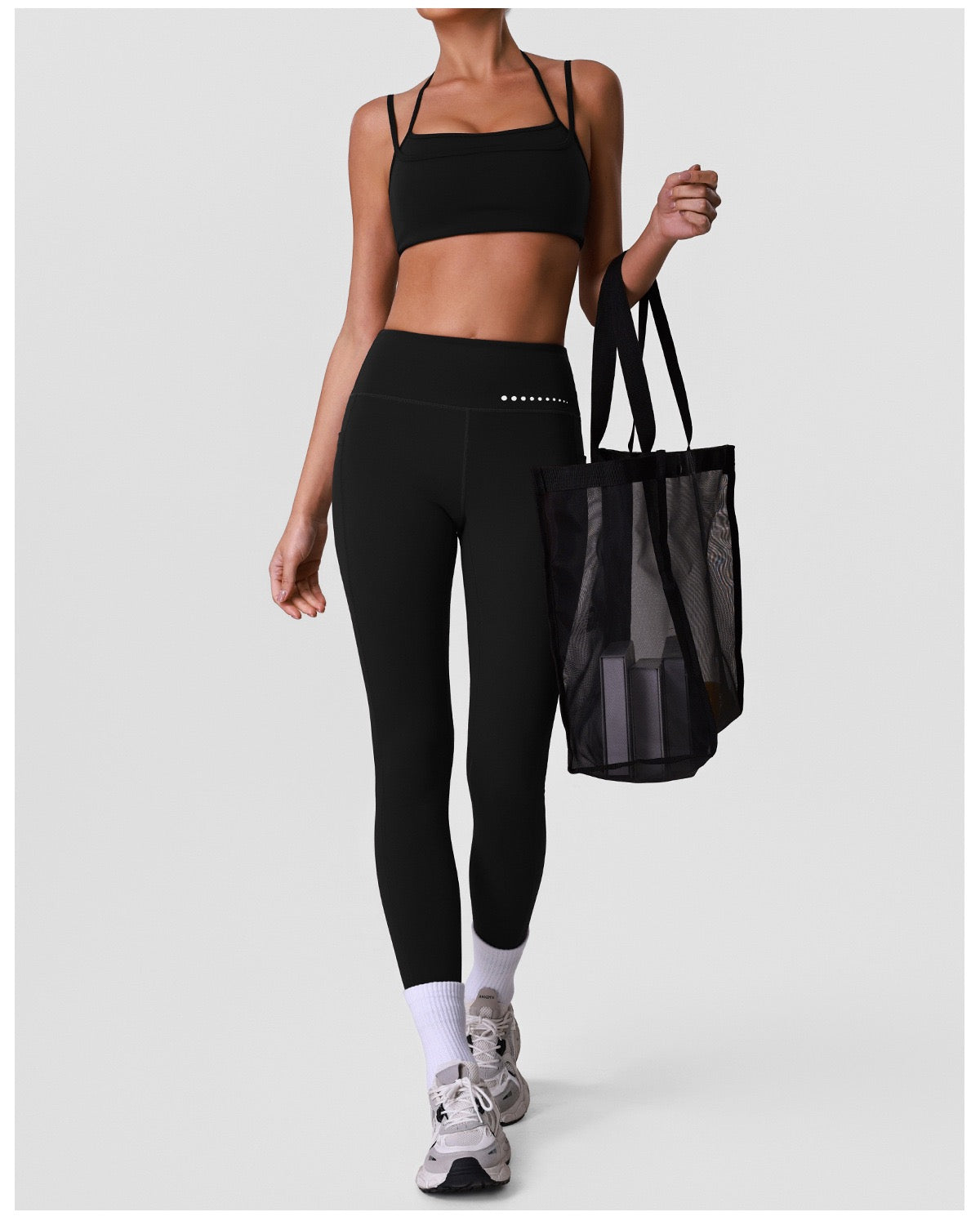 High-Elasticity Naked-Feel Legging & Bra Set