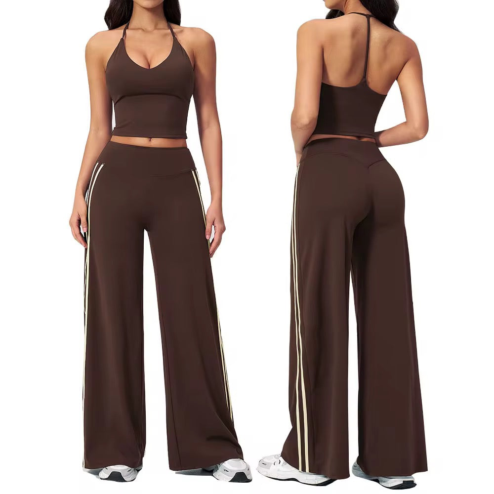 Backless flared Yoga suit