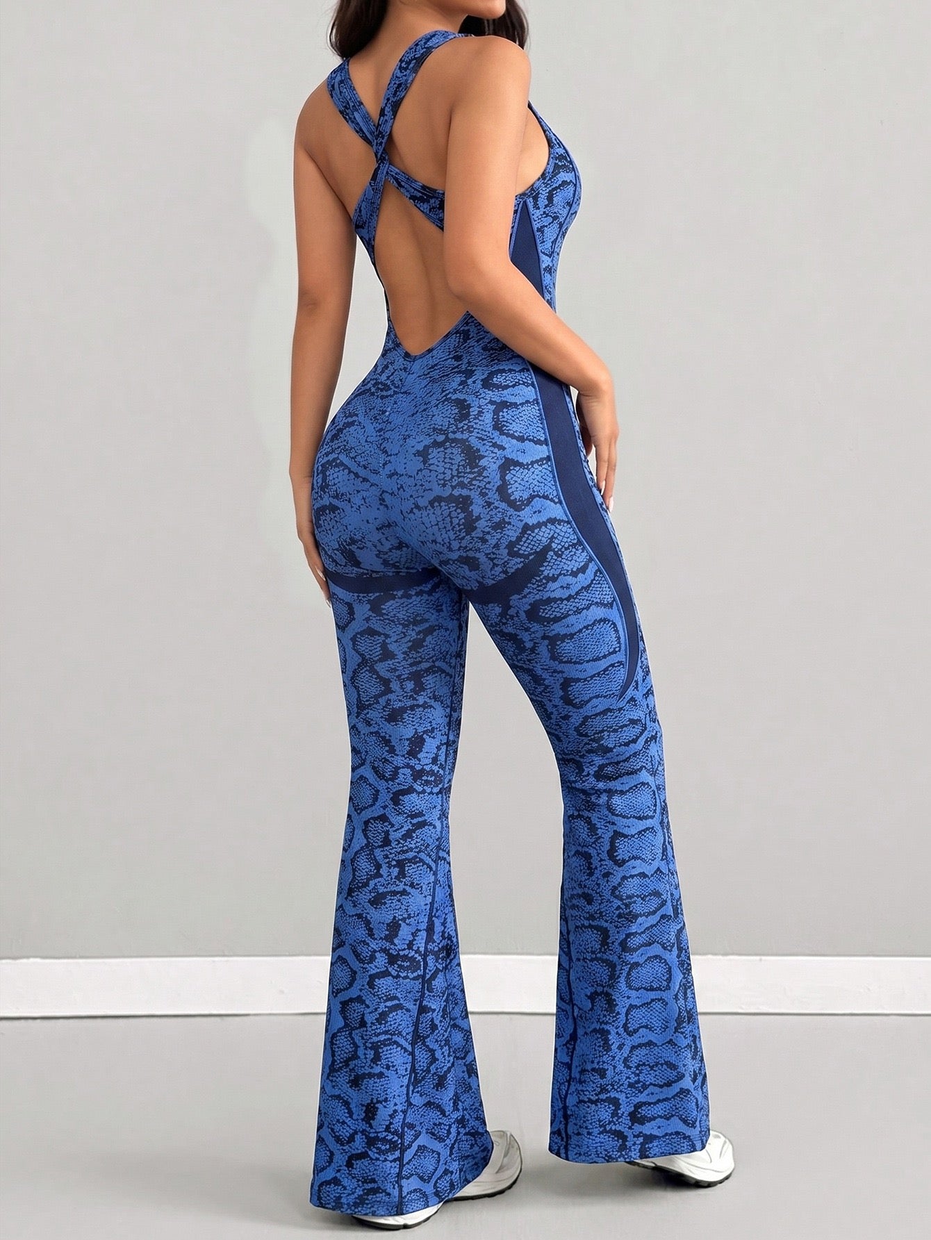 Seamless Cross-Back Hip-Shaping Jumpsuit